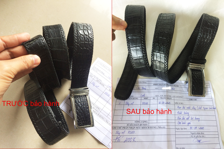 Bảo hành đan viền và làm mới dây nịt D3166