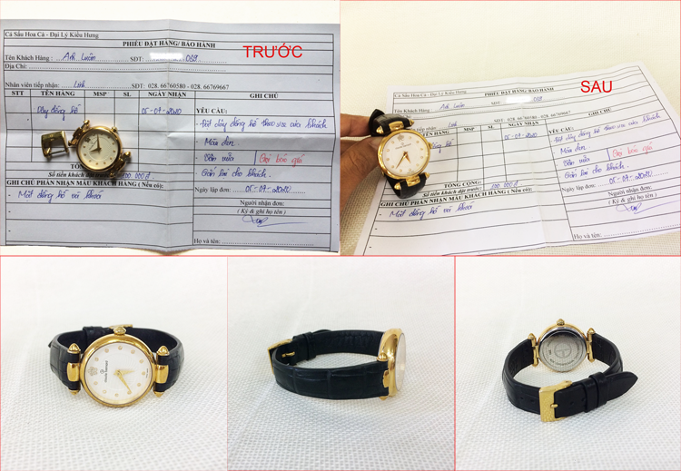 Hoàn thành đơn hàng đặt theo yêu cầu dây đồng hồ nữ da cá sấu hoa cà Hoàn thành đơn hàng đặt theo yêu cầu dây đồng hồ nữ da cá sấu hoa cà