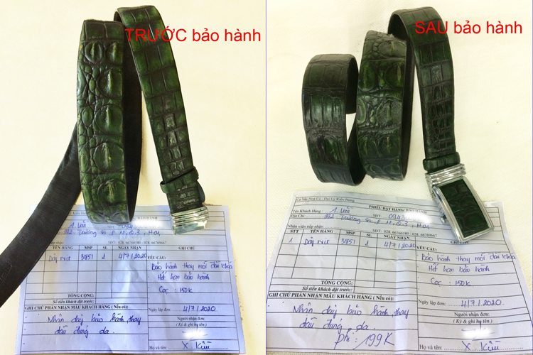 Khách bảo hành đầu khoá dây nịt 31851