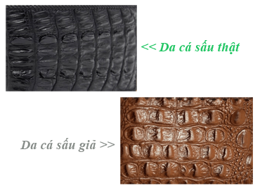 Cách phân biệt da cá sấu thật và giả