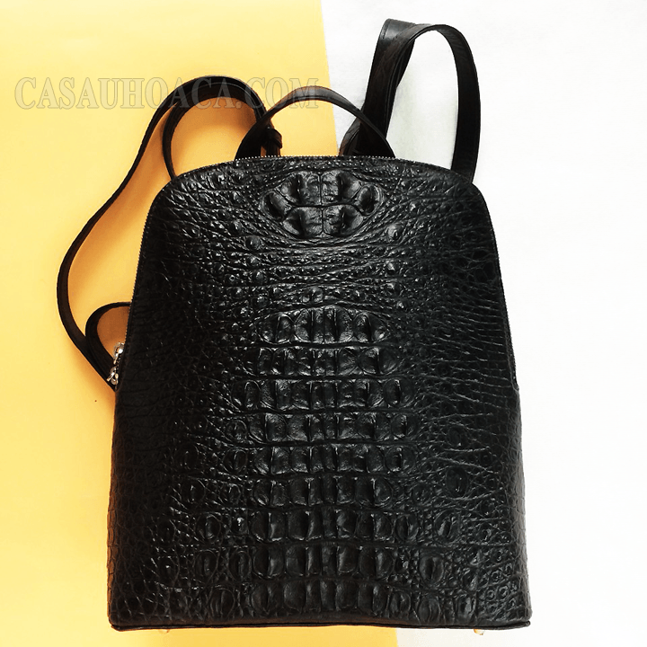 Bao lô da cá sấu hoa cà - 0222