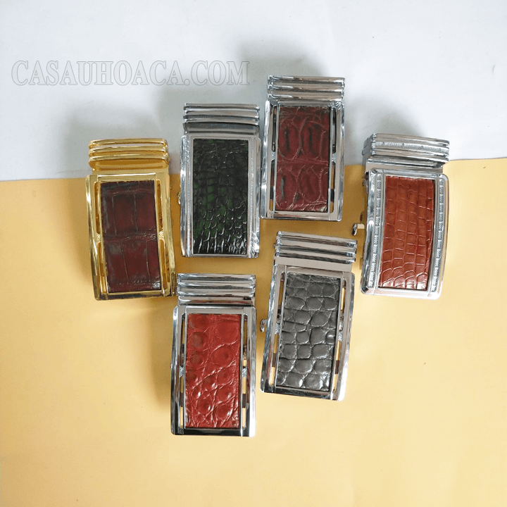 Đầu khóa dây nịt cá sấu Hoa Cà 4F - 3178